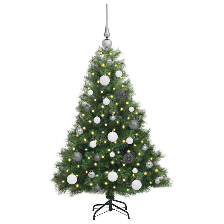 Vidaxx Künstlicher Weihnachtsbaum mit 150 LEDs mit standardmäßigem grünem 120 cm PE und PVC