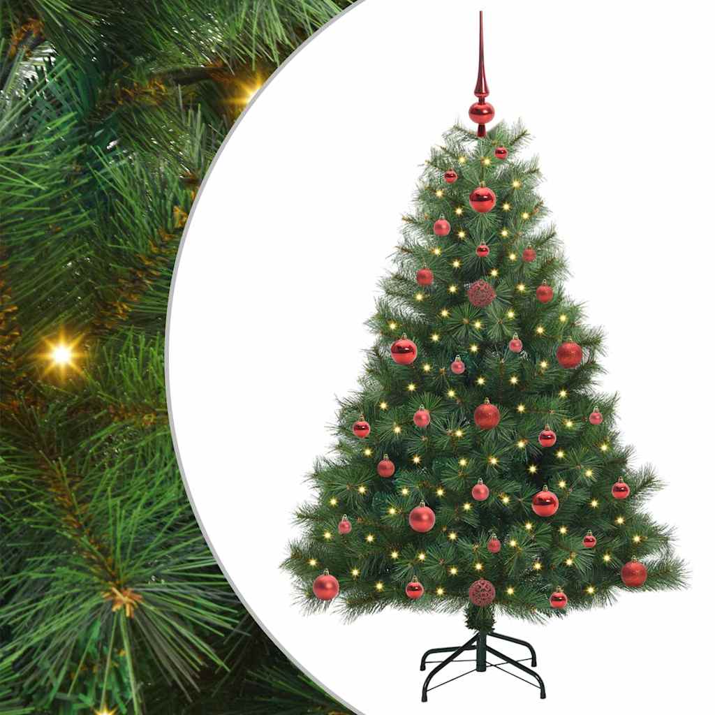 Vidaxx Künstlicher Weihnachtsbaum mit 150 LEDs mit standardmäßigem grünem 120 cm PE und PVC