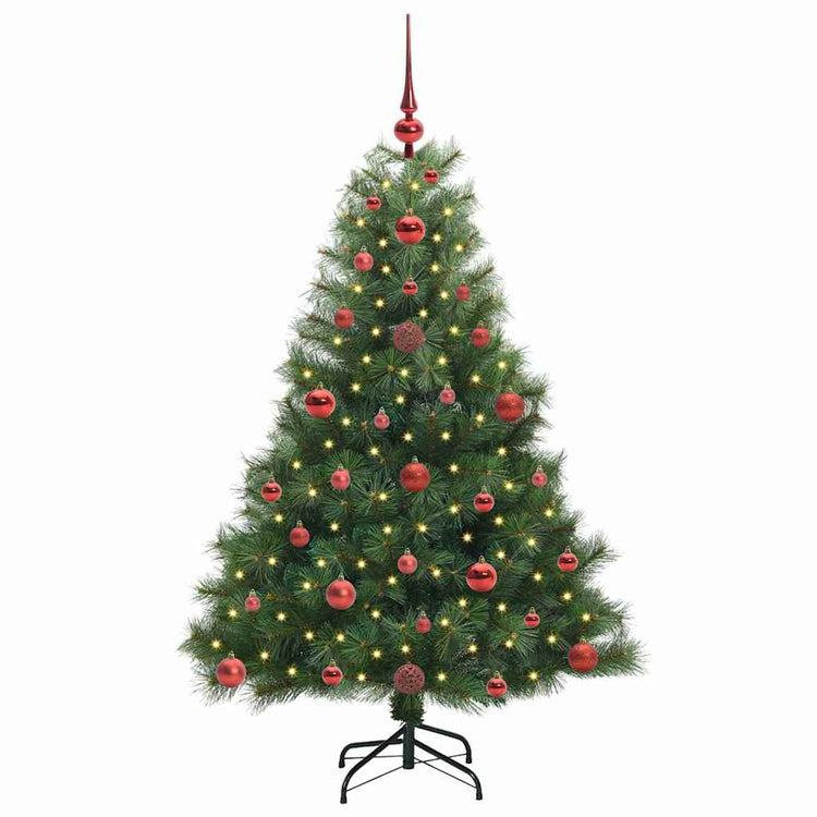 Vidaxx Künstlicher Weihnachtsbaum mit 150 LEDs mit standardmäßigem grünem 120 cm PE und PVC