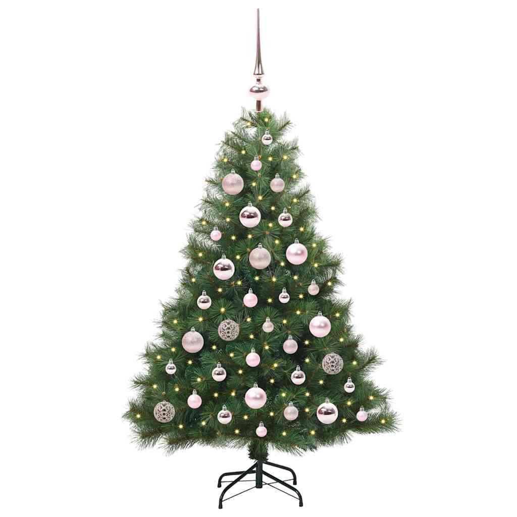 Vidaxx Künstlicher Weihnachtsbaum mit 150 LEDs mit standardmäßigem grünem 120 cm PE und PVC
