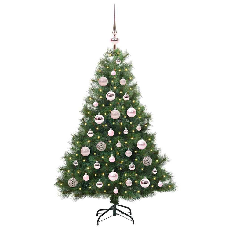 Vidaxx Künstlicher Weihnachtsbaum mit 150 LEDs mit standardmäßigem grünem 120 cm PE und PVC