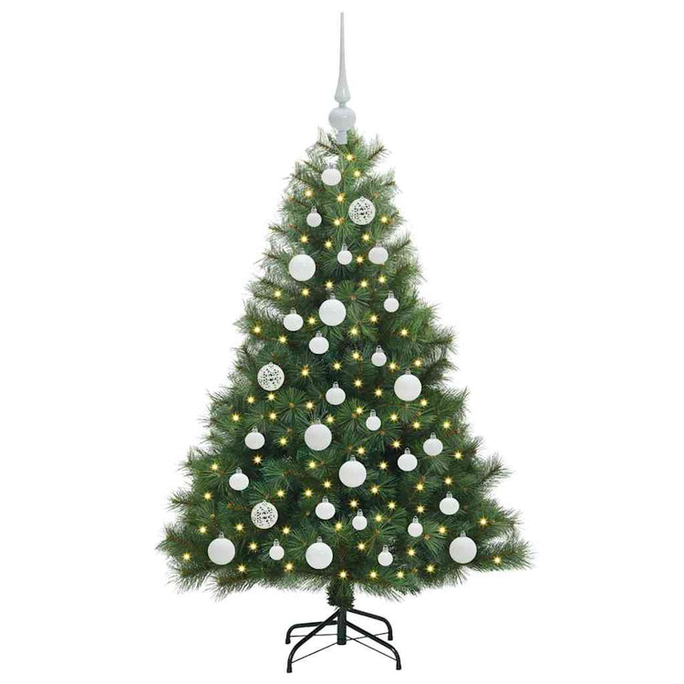 Vidaxx Künstlicher Weihnachtsbaum mit 150 LEDs mit standardmäßigem grünem 120 cm PE und PVC