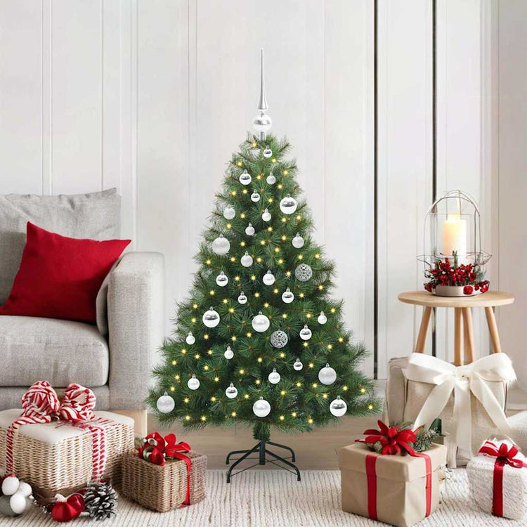 Vidaxx Künstlicher Weihnachtsbaum mit 150 LEDs mit standardmäßigem grünem 120 cm PE und PVC