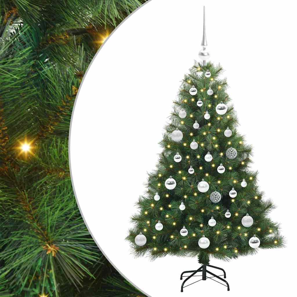 Vidaxx Künstlicher Weihnachtsbaum mit 150 LEDs mit standardmäßigem grünem 120 cm PE und PVC