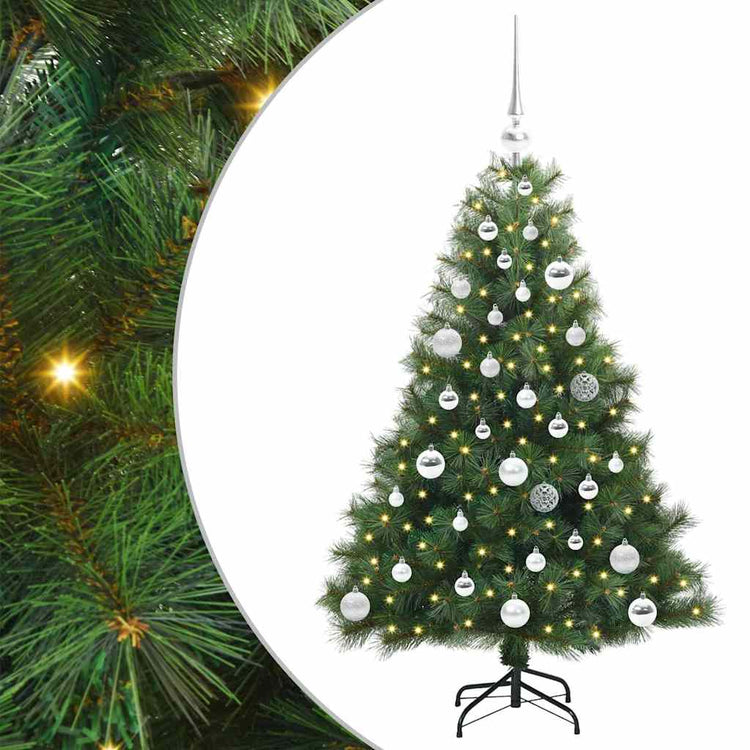 Vidaxx Künstlicher Weihnachtsbaum mit 150 LEDs mit standardmäßigem grünem 120 cm PE und PVC