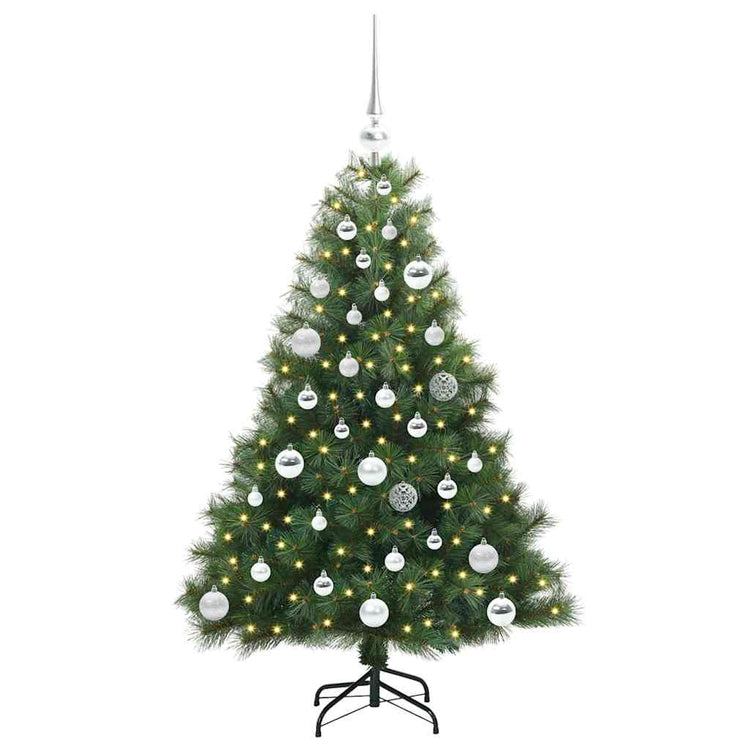 Vidaxx Künstlicher Weihnachtsbaum mit 150 LEDs mit standardmäßigem grünem 120 cm PE und PVC