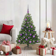 Vidaxx Künstlicher Weihnachtsbaum mit 150 LEDs mit standardmäßigem grünem 120 cm PE und PVC - afbeelding 1
