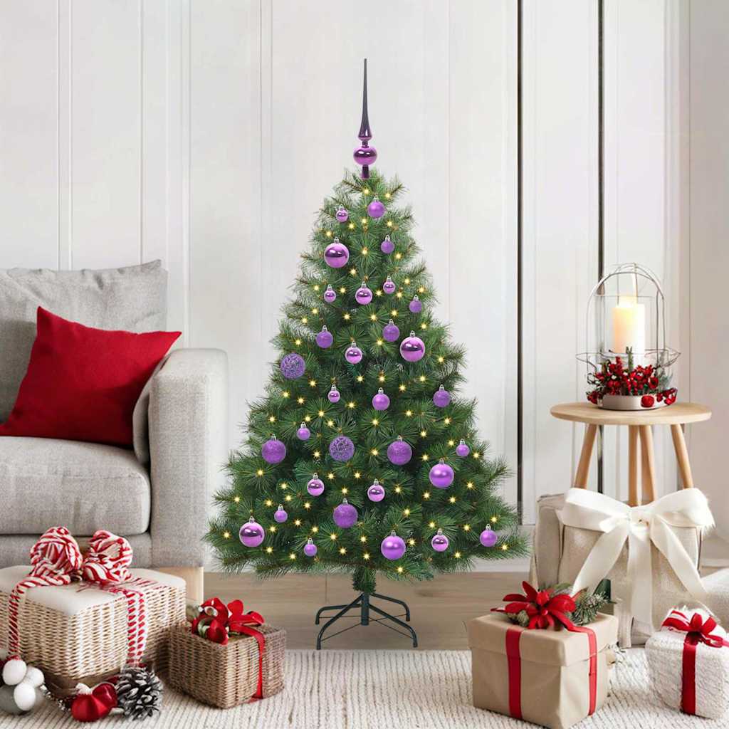 Vidaxx Künstlicher Weihnachtsbaum mit 150 LEDs mit standardmäßigem grünem 120 cm PE und PVC