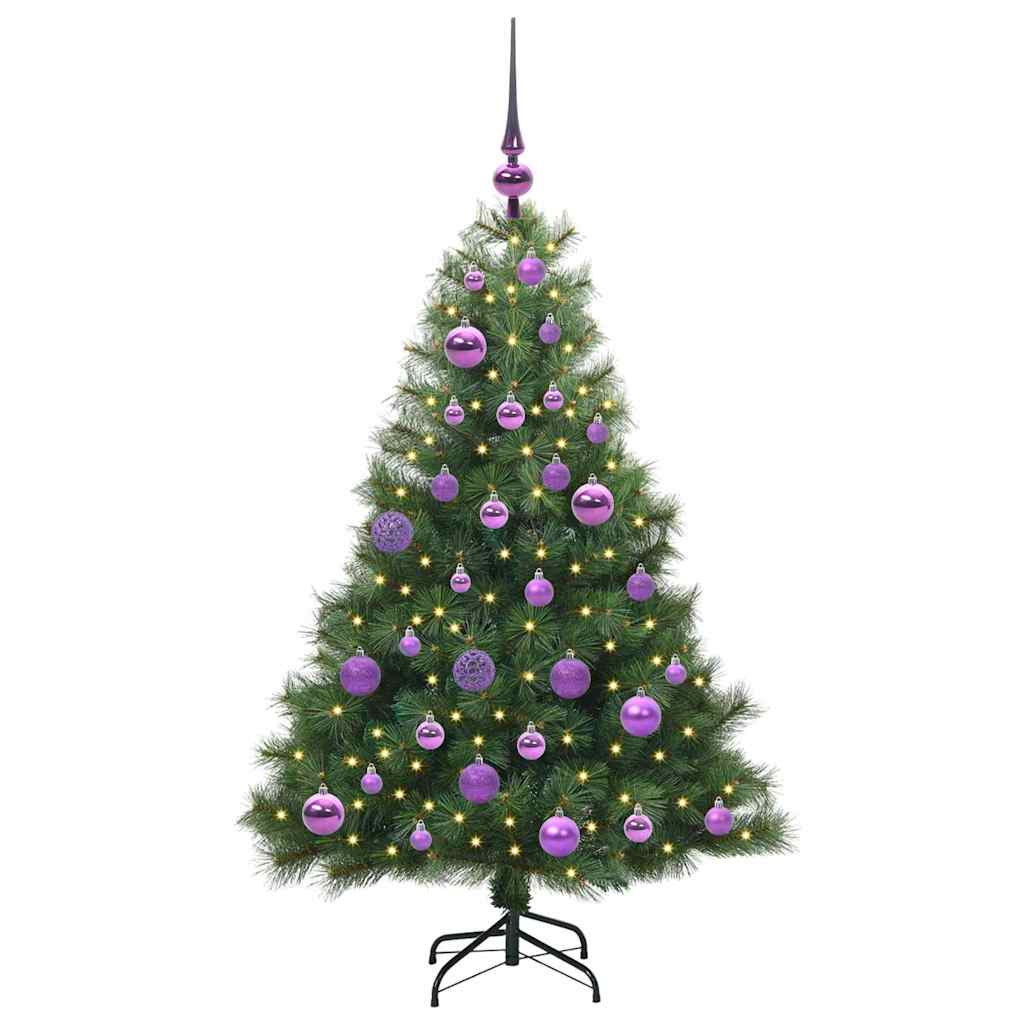 Vidaxx Künstlicher Weihnachtsbaum mit 150 LEDs mit standardmäßigem grünem 120 cm PE und PVC