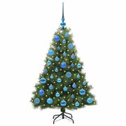 Vidaxx Künstlicher Weihnachtsbaum mit 150 LEDs mit standardmäßigem grünem 120 cm PE und PVC - afbeelding 3