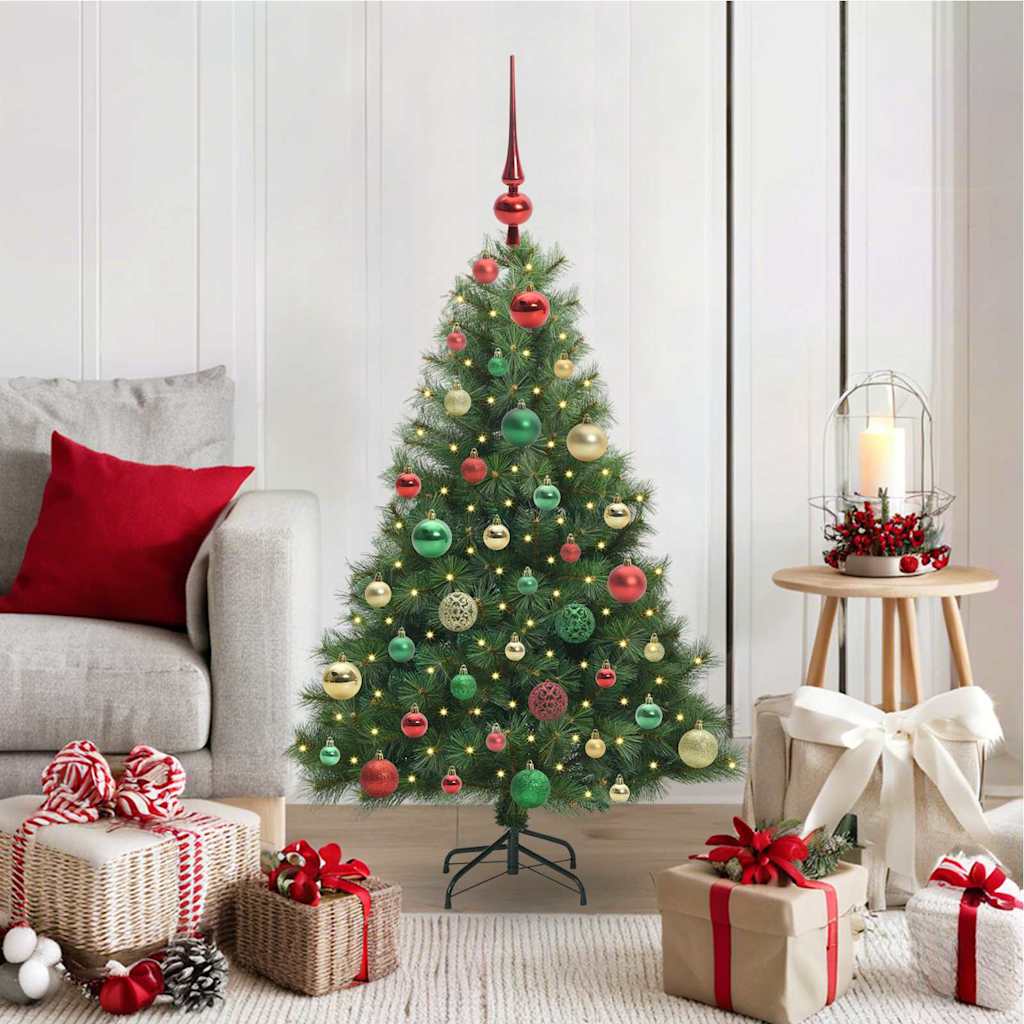 Vidaxx Künstlicher Weihnachtsbaum mit 150 LEDs mit standardmäßigem grünem 120 cm PE und PVC