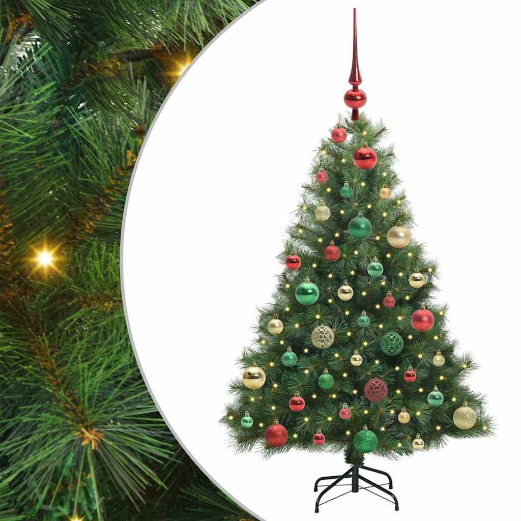 Vidaxx Künstlicher Weihnachtsbaum mit 150 LEDs mit standardmäßigem grünem 120 cm PE und PVC
