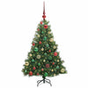 Vidaxx Künstlicher Weihnachtsbaum mit 150 LEDs mit standardmäßigem grünem 120 cm PE und PVC