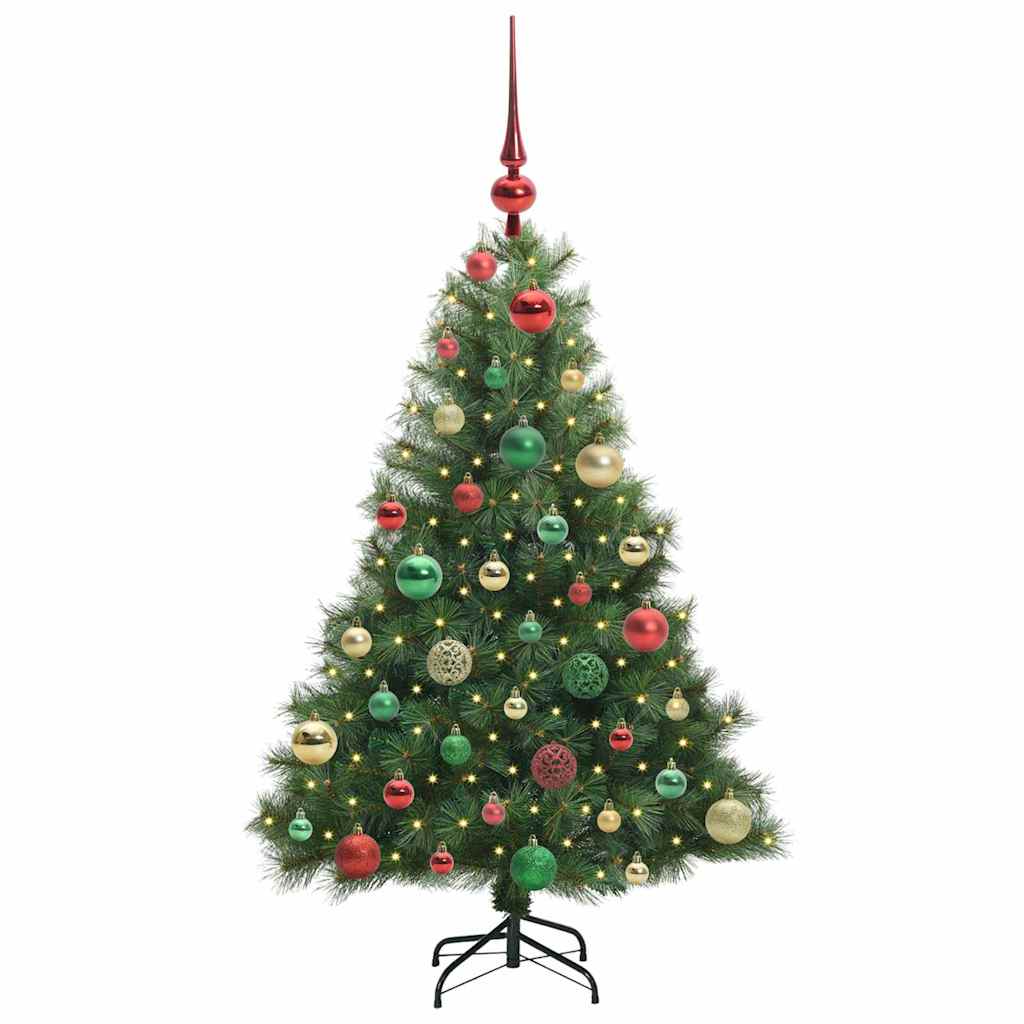 Vidaxx Künstlicher Weihnachtsbaum mit 150 LEDs mit standardmäßigem grünem 120 cm PE und PVC