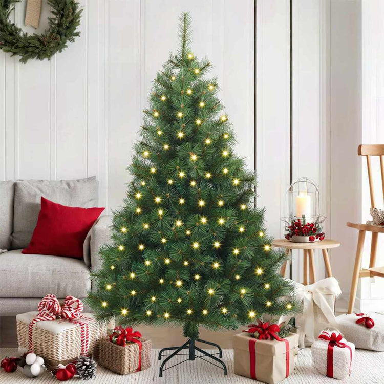 Vidaxx Künstlicher Weihnachtsbaum mit 150 LEDs mit standardmäßigem grünem 150 cm PE und PVC