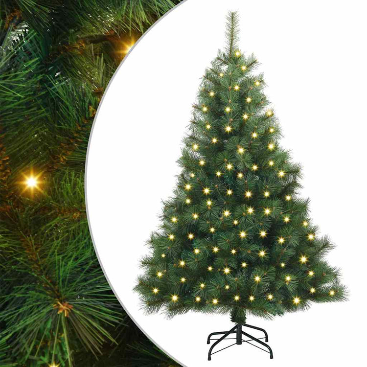 Vidaxx Künstlicher Weihnachtsbaum mit 150 LEDs mit standardmäßigem grünem 150 cm PE und PVC