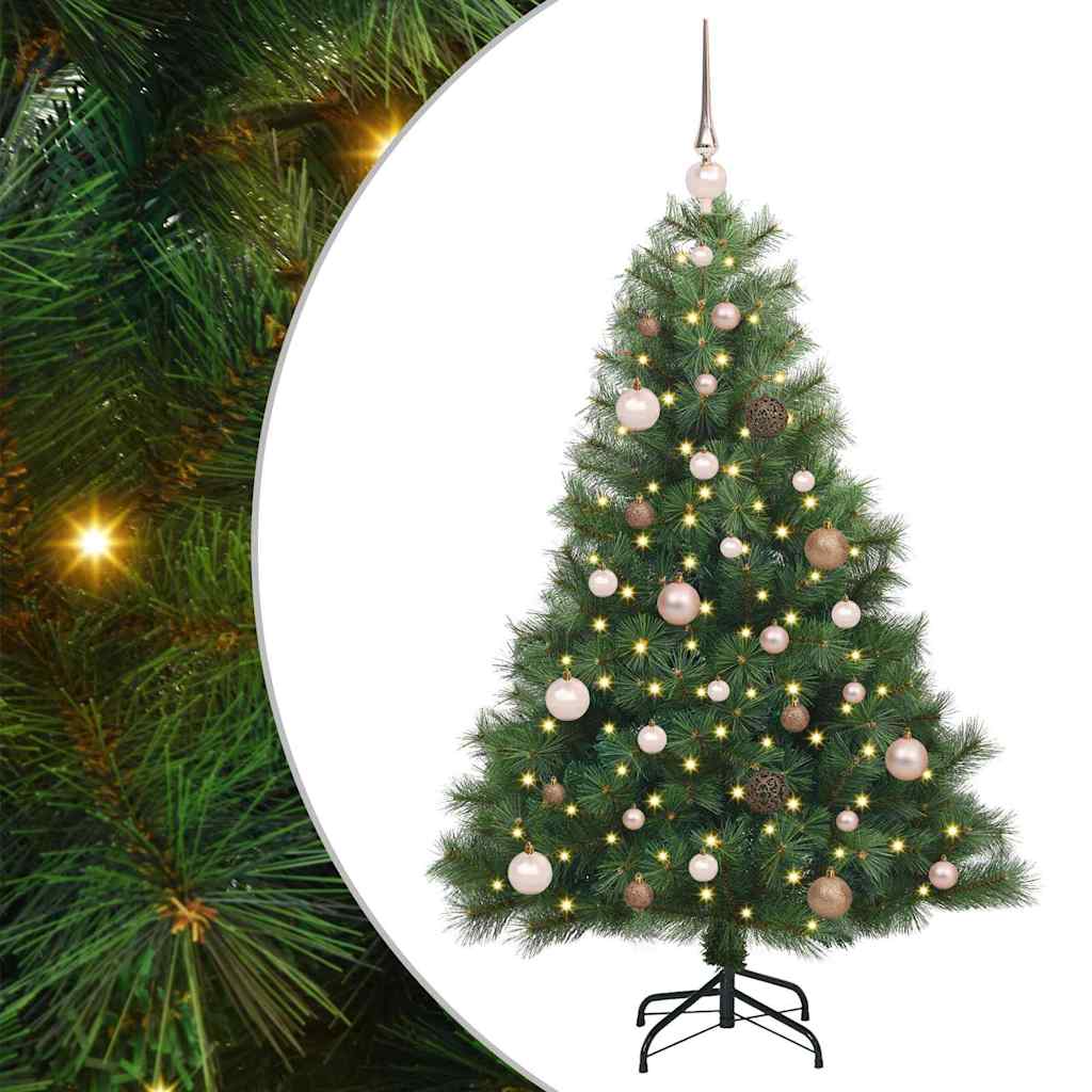Vidaxx Künstlicher Weihnachtsbaum mit 150 LEDs mit standardmäßigem grünem 150 cm PE und PVC