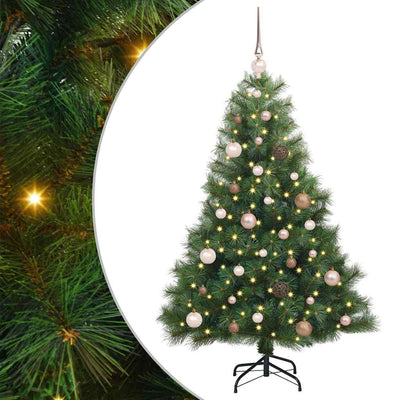 Vidaxx Künstlicher Weihnachtsbaum mit 150 LEDs mit standardmäßigem grünem 150 cm PE und PVC
