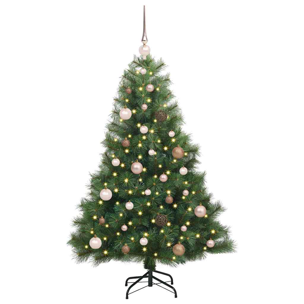 Vidaxx Künstlicher Weihnachtsbaum mit 150 LEDs mit standardmäßigem grünem 150 cm PE und PVC