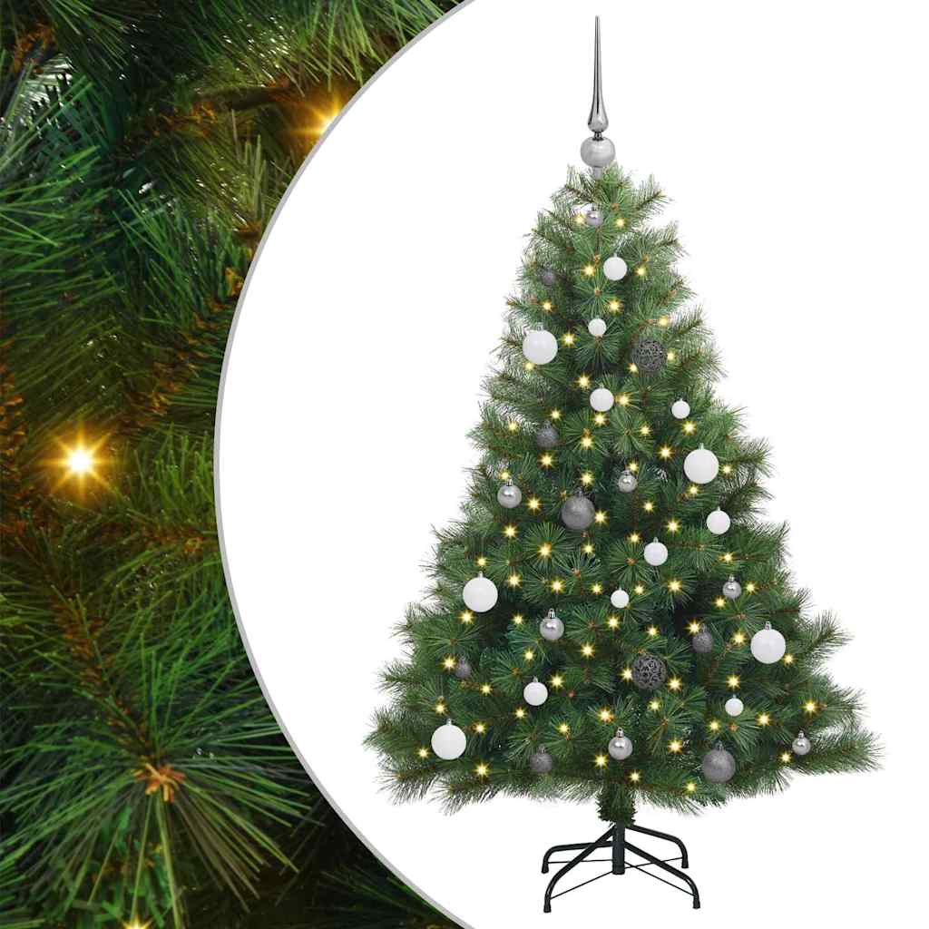 Vidaxx Künstlicher Weihnachtsbaum mit 150 LEDs mit standardmäßigem grünem 150 cm PE und PVC