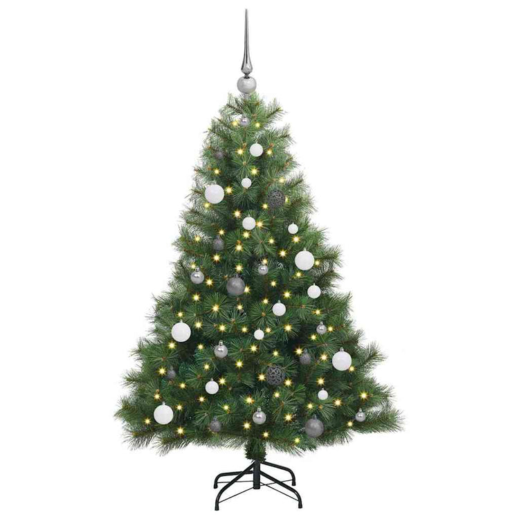 Vidaxx Künstlicher Weihnachtsbaum mit 150 LEDs mit standardmäßigem grünem 150 cm PE und PVC