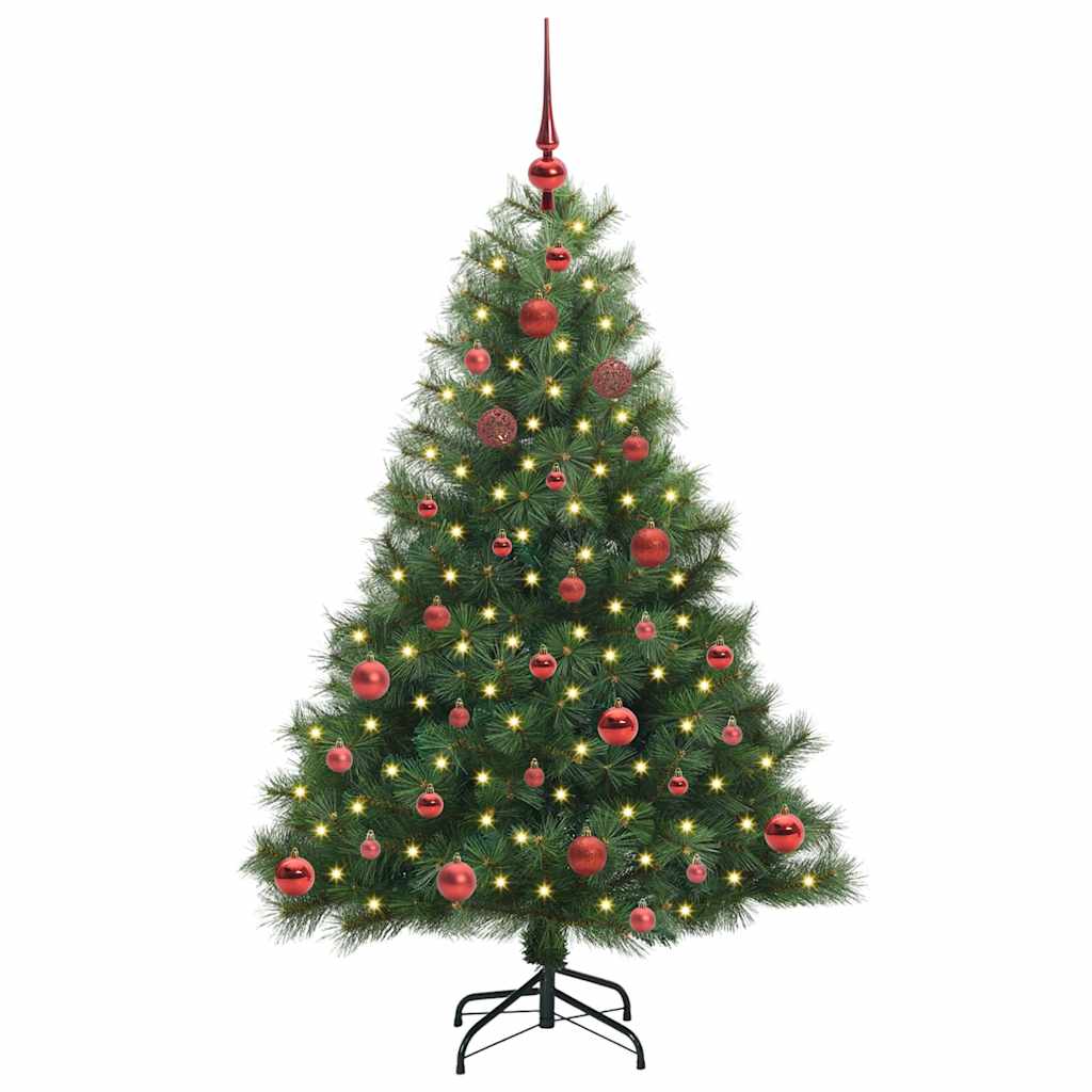 Vidaxx Künstlicher Weihnachtsbaum mit 150 LEDs mit standardmäßigem grünem 150 cm PE und PVC