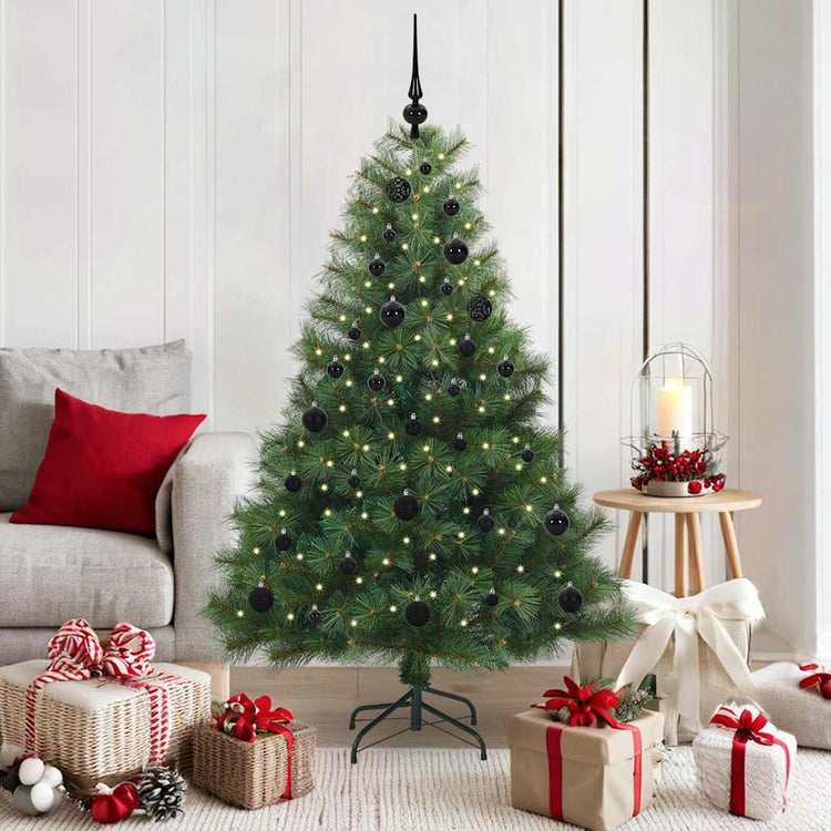 Vidaxx Künstlicher Weihnachtsbaum mit 150 LEDs mit standardmäßigem grünem 150 cm PE und PVC