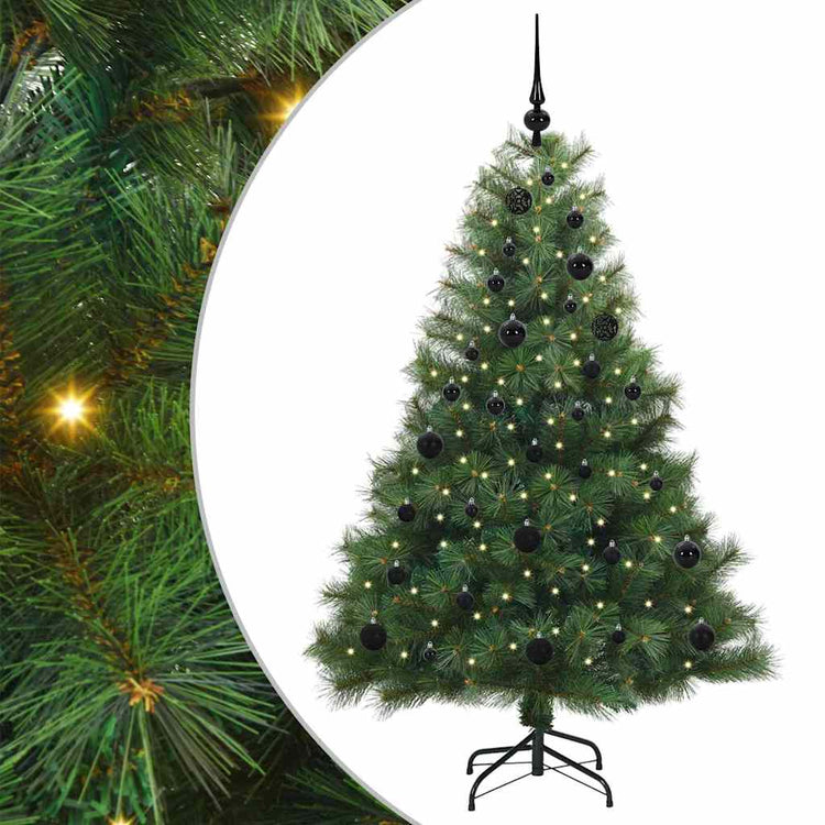 Vidaxx Künstlicher Weihnachtsbaum mit 150 LEDs mit standardmäßigem grünem 150 cm PE und PVC