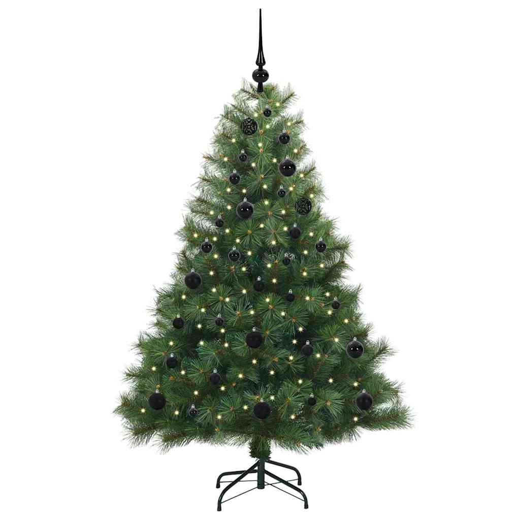 Vidaxx Künstlicher Weihnachtsbaum mit 150 LEDs mit standardmäßigem grünem 150 cm PE und PVC
