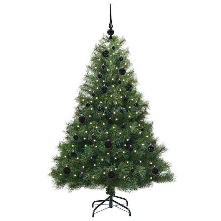 Vidaxx Künstlicher Weihnachtsbaum mit 150 LEDs mit standardmäßigem grünem 150 cm PE und PVC