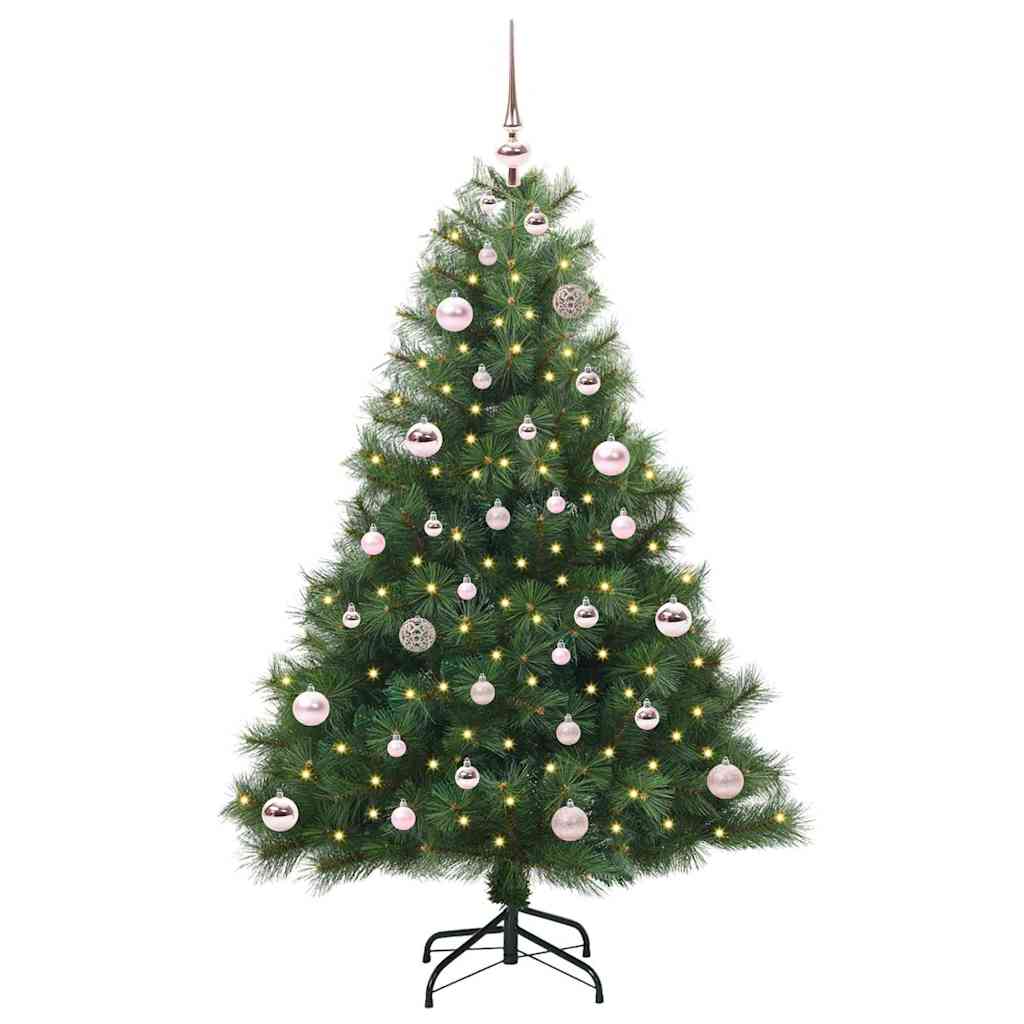 Vidaxx Künstlicher Weihnachtsbaum mit 150 LEDs mit standardmäßigem grünem 150 cm PE und PVC
