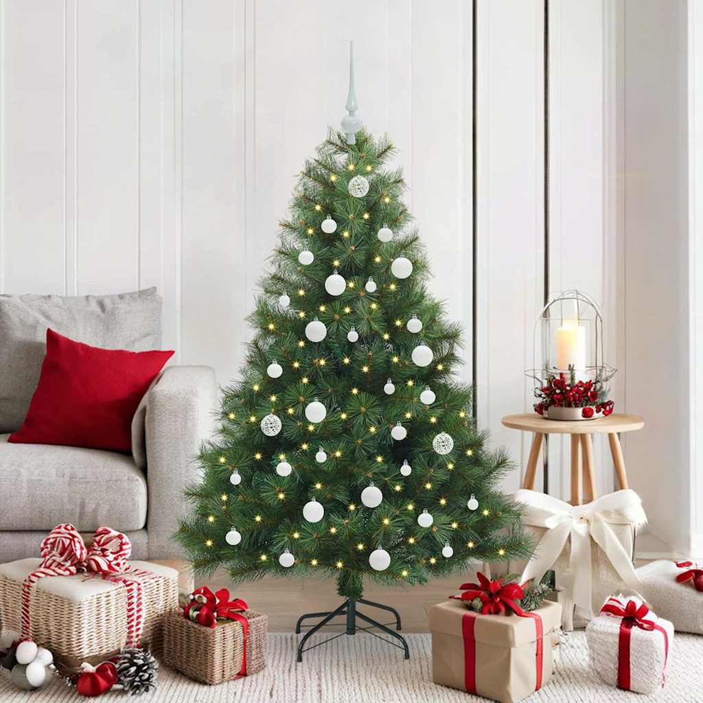 Vidaxx Künstlicher Weihnachtsbaum mit 150 LEDs mit standardmäßigem grünem 150 cm PE und PVC