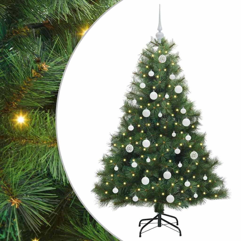 Vidaxx Künstlicher Weihnachtsbaum mit 150 LEDs mit standardmäßigem grünem 150 cm PE und PVC