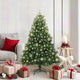 Vidaxx Künstlicher Weihnachtsbaum mit 150 LEDs mit standardmäßigem grünem 150 cm PE und PVC