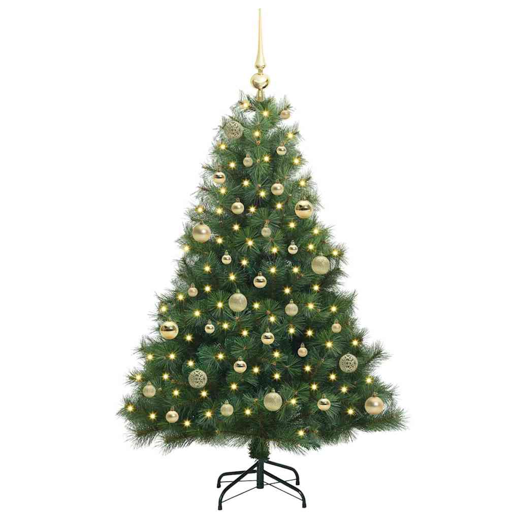 Vidaxx Künstlicher Weihnachtsbaum mit 150 LEDs mit standardmäßigem grünem 150 cm PE und PVC