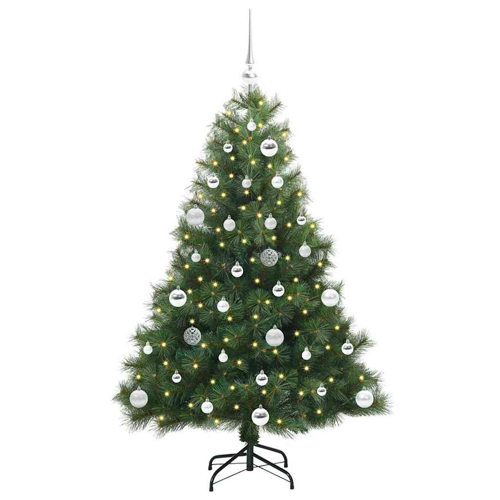 Vidaxx Künstlicher Weihnachtsbaum mit 150 LEDs mit standardmäßigem grünem 150 cm PE und PVC