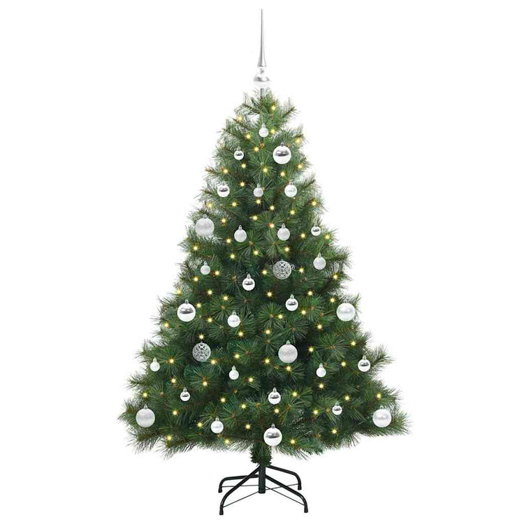 Vidaxx Künstlicher Weihnachtsbaum mit 150 LEDs mit standardmäßigem grünem 150 cm PE und PVC