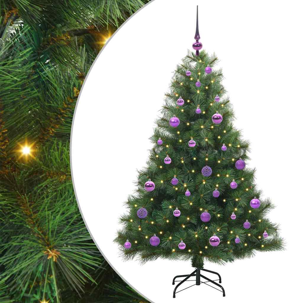Vidaxx Künstlicher Weihnachtsbaum mit 150 LEDs mit standardmäßigem grünem 150 cm PE und PVC