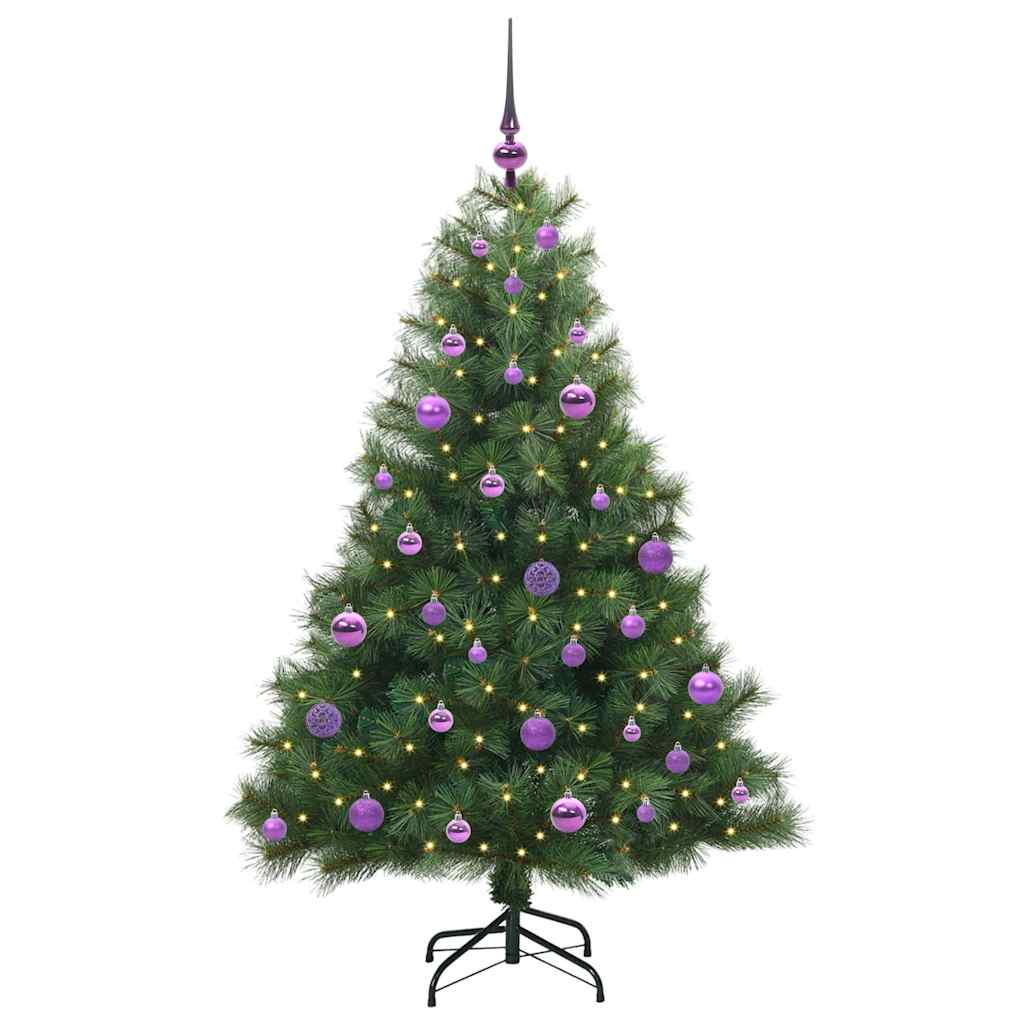 Vidaxx Künstlicher Weihnachtsbaum mit 150 LEDs mit standardmäßigem grünem 150 cm PE und PVC