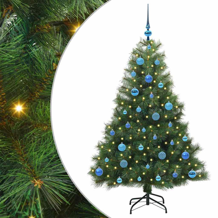Vidaxx Künstlicher Weihnachtsbaum mit 150 LEDs mit standardmäßigem grünem 150 cm PE und PVC