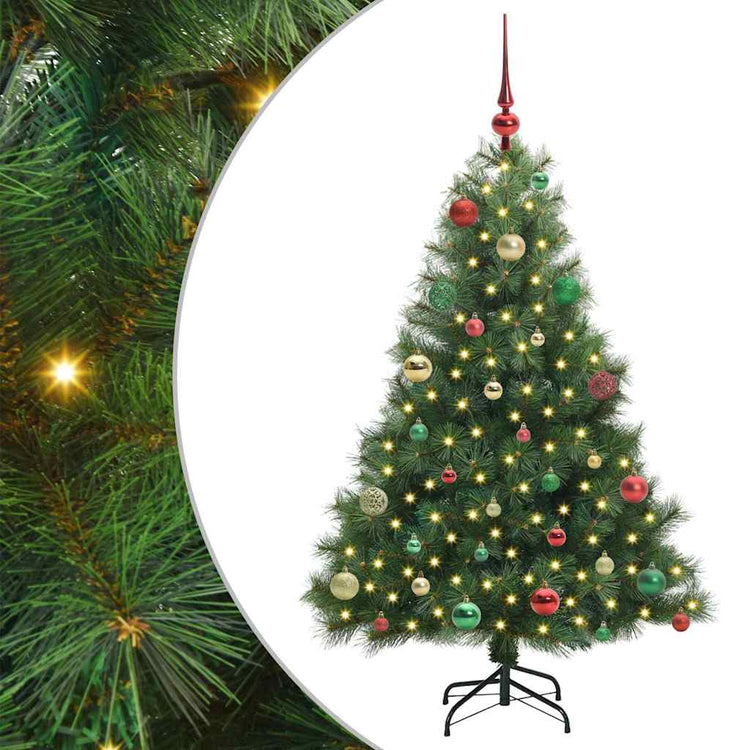 Vidaxx Künstlicher Weihnachtsbaum mit 150 LEDs mit standardmäßigem grünem 150 cm PE und PVC
