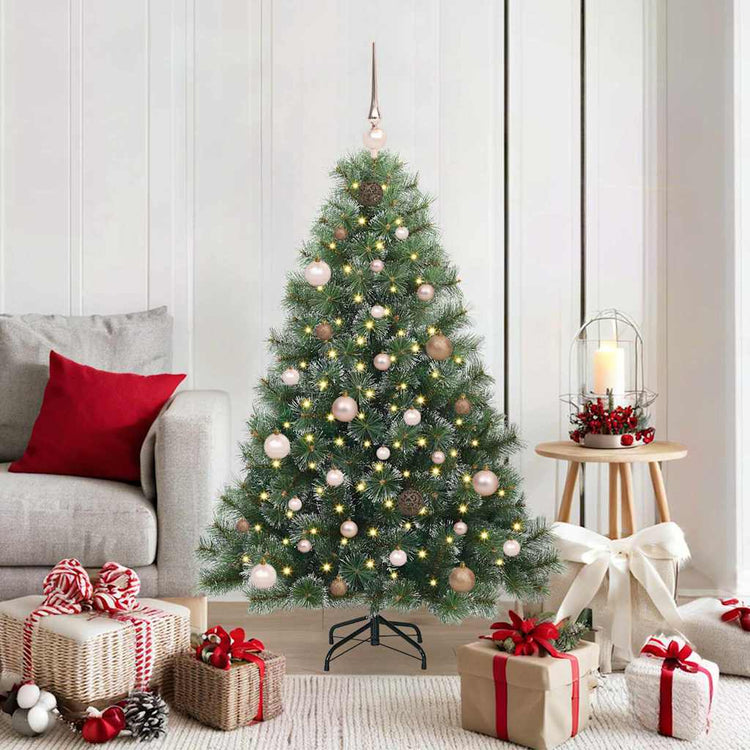 Vidaxx Künstlicher Weihnachtsbaum mit 150 LEDs mit standardmäßigem grünem 150 cm PE und PVC