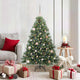 Vidaxx Künstlicher Weihnachtsbaum mit 150 LEDs mit standardmäßigem grünem 150 cm PE und PVC
