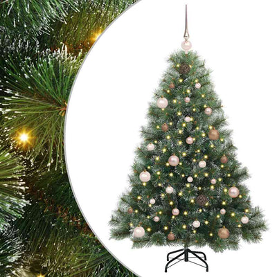 Vidaxx Künstlicher Weihnachtsbaum mit 150 LEDs mit standardmäßigem grünem 150 cm PE und PVC