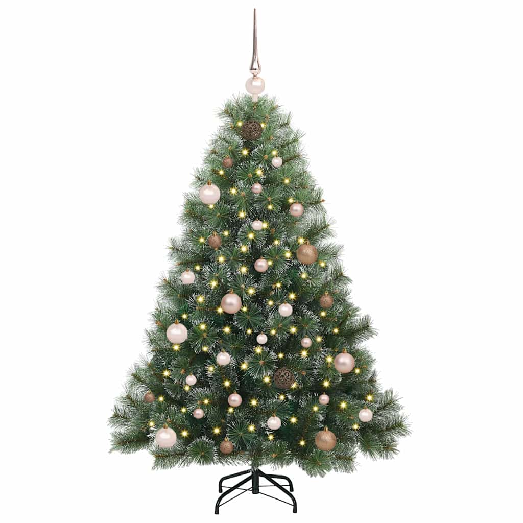 Vidaxx Künstlicher Weihnachtsbaum mit 150 LEDs mit standardmäßigem grünem 150 cm PE und PVC
