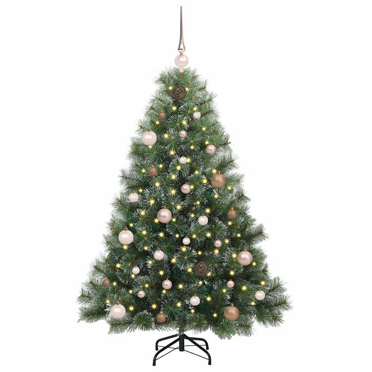 Vidaxx Künstlicher Weihnachtsbaum mit 150 LEDs mit standardmäßigem grünem 150 cm PE und PVC