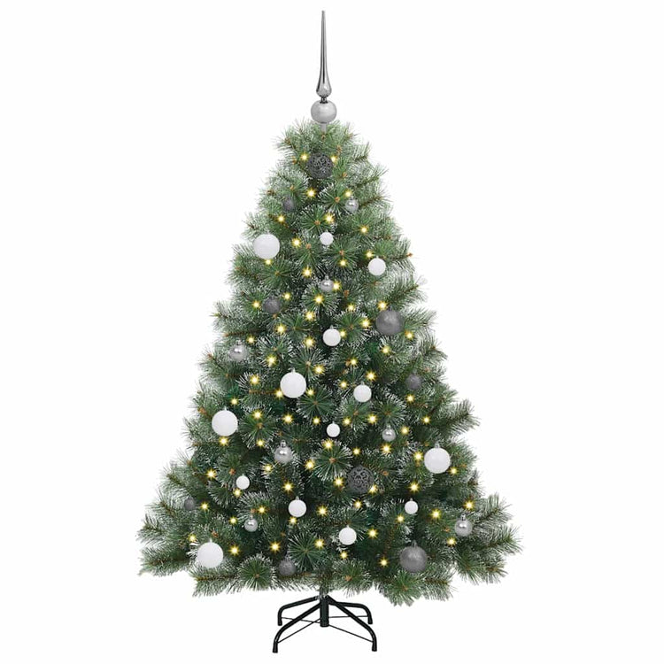 Vidaxx Künstlicher Weihnachtsbaum mit 150 LEDs mit standardmäßigem grünem 150 cm PE und PVC
