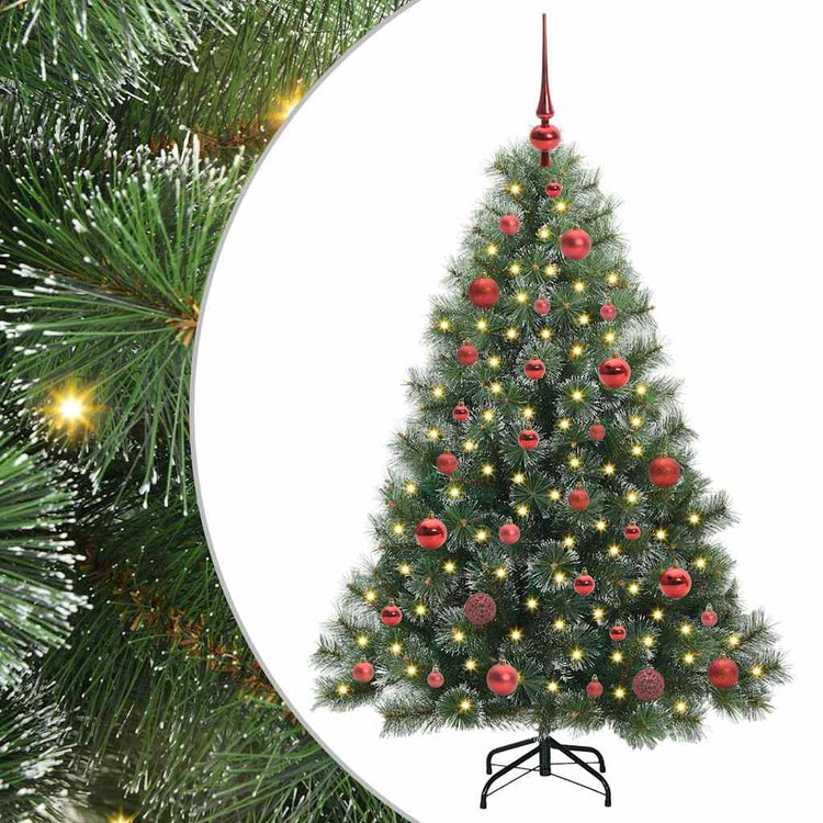 Vidaxx Künstlicher Weihnachtsbaum mit 150 LEDs mit standardmäßigem grünem 150 cm PE und PVC
