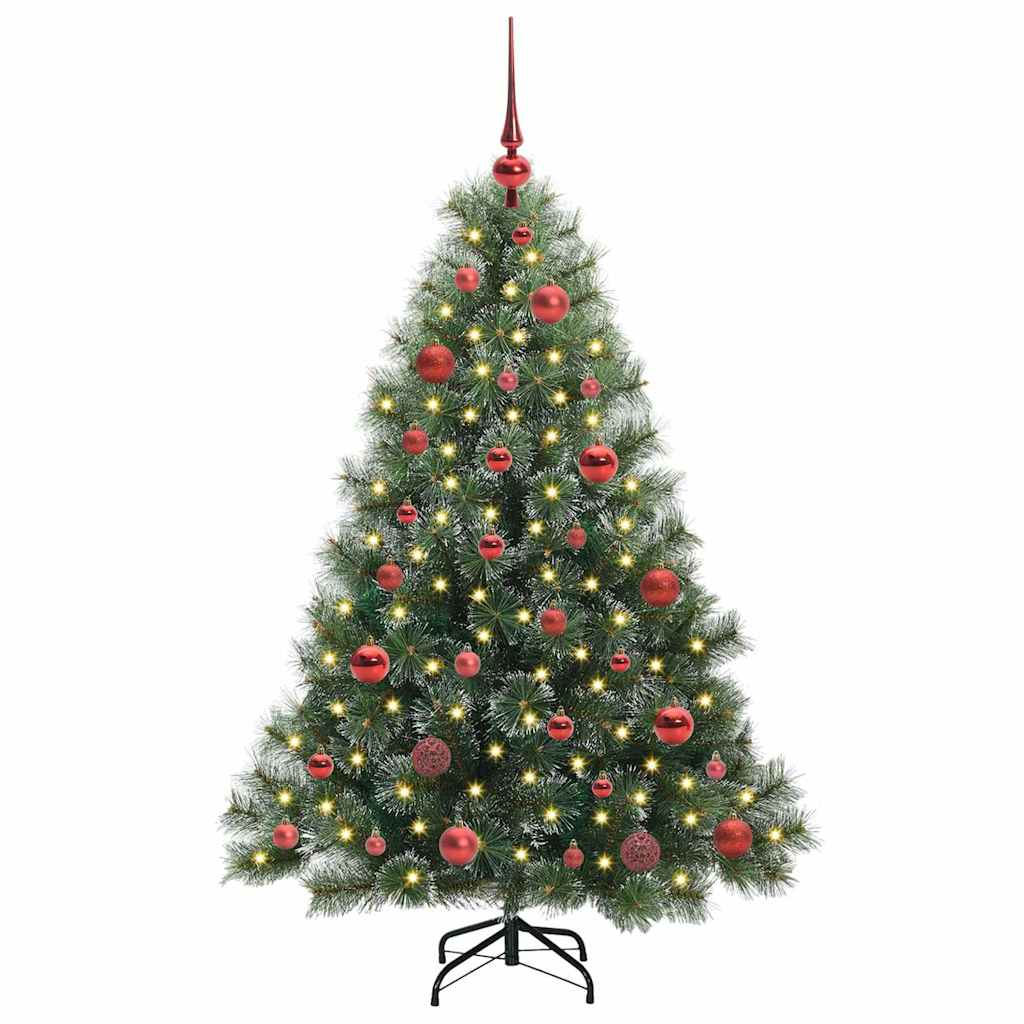 Vidaxx Künstlicher Weihnachtsbaum mit 150 LEDs mit standardmäßigem grünem 150 cm PE und PVC