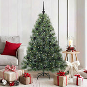 Vidaxx Künstlicher Weihnachtsbaum mit 150 LEDs mit standardmäßigem grünem 150 cm PE und PVC - afbeelding 1